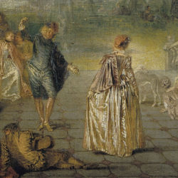 Watteau, Les Plaisirs du bal, detail.